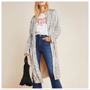 Anthropologie BB Dakota Sequin Duster